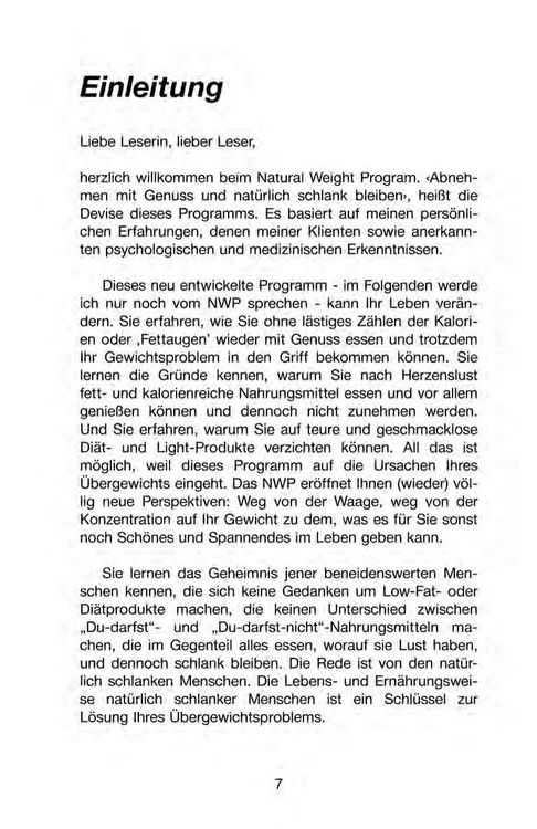 Produktbild: Abnehmen und dabei genie&szlig;en mit dem Natural Weight Program