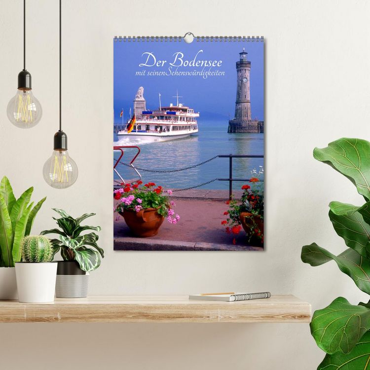 Produktbild: Der Bodensee mit seinen Sehensw&uuml;rdigkeiten (Wandkalender 2026 DIN A3 hoch), CALVENDO Monatskalender