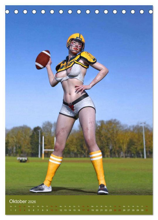 Produktbild: Pin Up Sport (Tischkalender 2026 DIN A5 hoch), CALVENDO Monatskalender