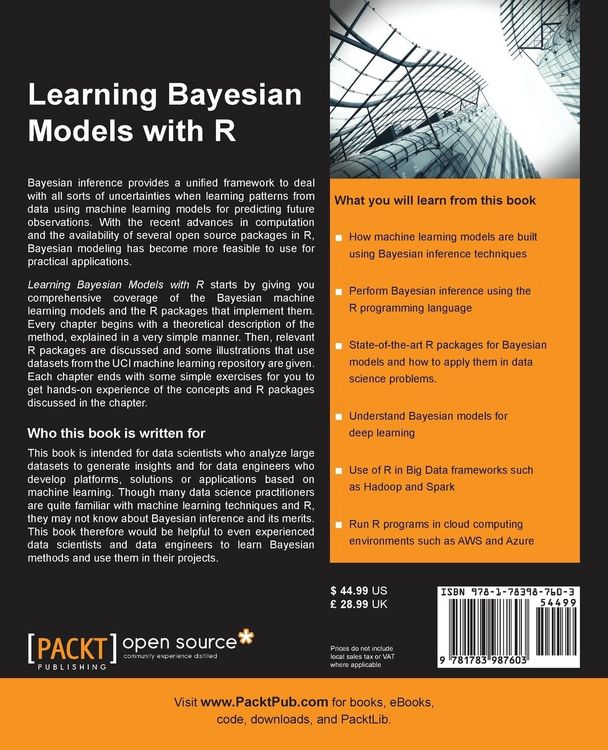 Produktbild: Learning Bayesian Models with R