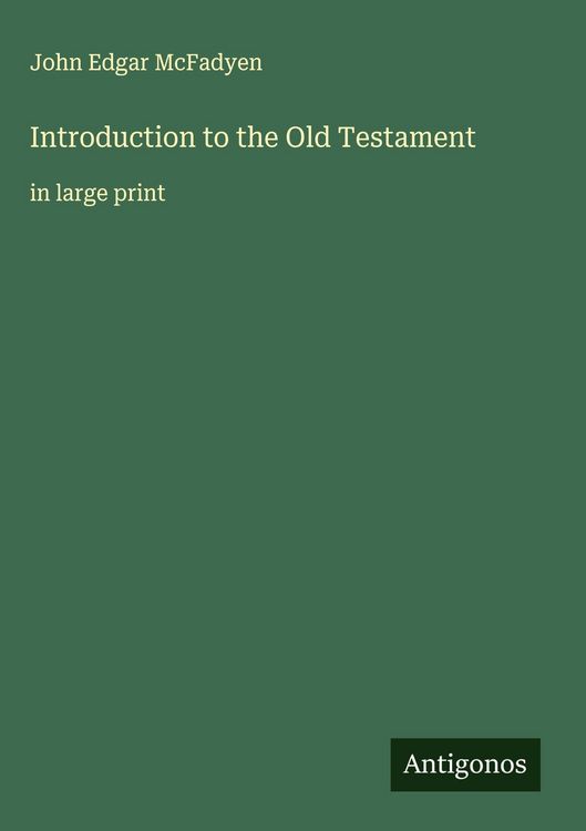 Produktbild: Introduction to the Old Testament