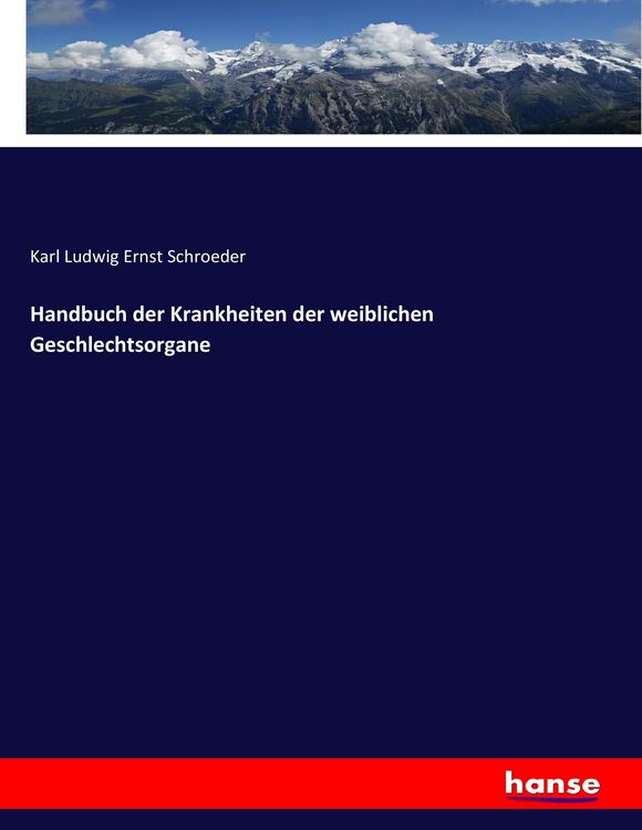 Produktbild: Handbuch der Krankheiten der weiblichen Geschlechtsorgane