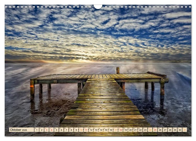 Produktbild: Friesland - Watt und Nordsee (Wandkalender 2026 DIN A3 quer), CALVENDO Monatskalender