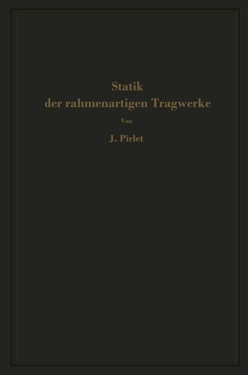 Produktbild: Statik der rahmenartigen Tragwerke
