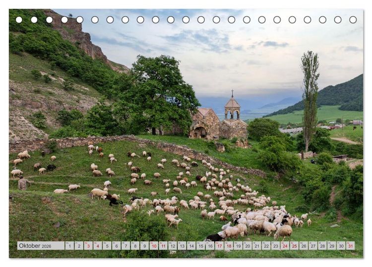 Produktbild: Steine Des Glaubens: Heiliges Armenien (Tischkalender 2026 DIN A5 quer), CALVENDO Monatskalender
