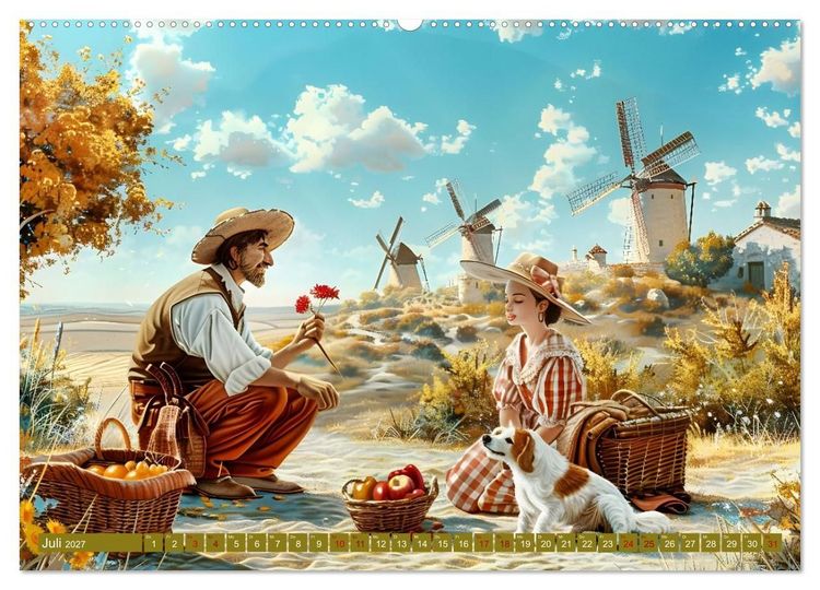 Produktbild: B&uuml;cher, Liebe und ein kleiner Hund (Wandkalender 2027 DIN A2 quer), CALVENDO Monatskalender