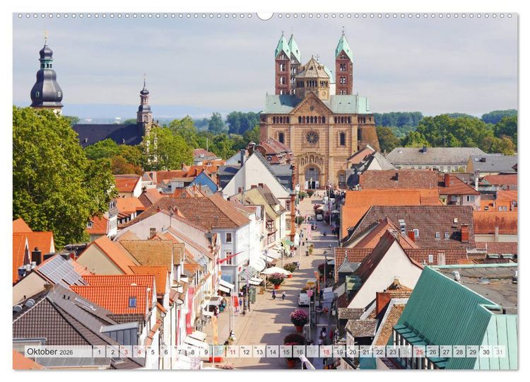 Produktbild: Speyer am Rhein. Rund um Kaiserdom und Altp&ouml;rtel (hochwertiger Premium Wandkalender 2026 DIN A2 quer), Kunstdruck in Hochglanz