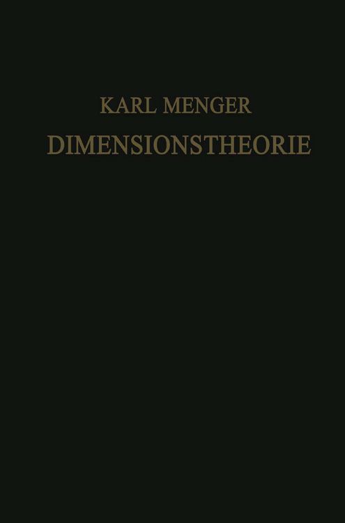 Produktbild: Dimensionstheorie