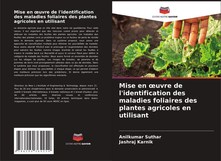 Produktbild: Mise en &iquest;uvre de l'identification des maladies foliaires des plantes agricoles en utilisant