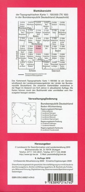 Produktbild: Albstadt 1 : 100 000