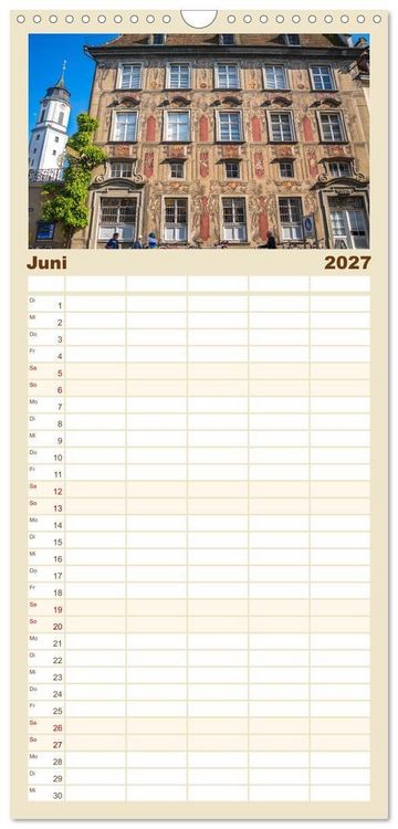 Produktbild: Familienplaner 2027 - Insel Lindau - Bayerische Perle im Bodensee mit 5 Spalten (Wandkalender, 21 x 45 cm) CALVENDO