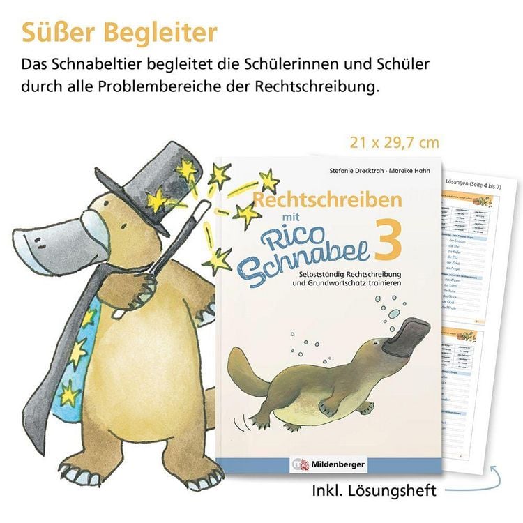 Produktbild: Rechtschreiben mit Rico Schnabel, Klasse 3