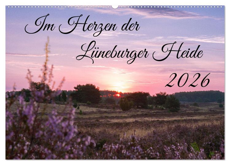 Produktbild: Im Herzen der L&uuml;neburger Heide (Wandkalender 2026 DIN A2 quer), CALVENDO Monatskalender