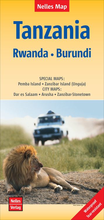 Produktbild: Nelles Map Tanzania - Rwanda - Burundi 1:1 500 000