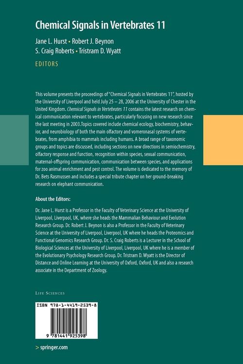 Produktbild: Chemical Signals in Vertebrates 11