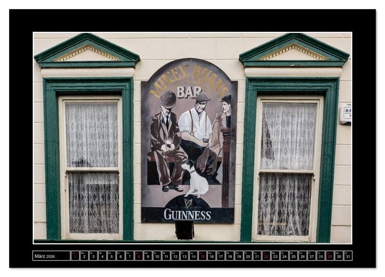 Produktbild: Sl&aacute;inte IRLAND - Pubmalereien (Wandkalender 2026 DIN A2 quer), CALVENDO Monatskalender