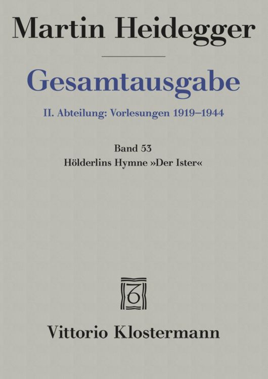 Produktbild: H&ouml;lderlins Hymne "Der Ister" (Sommersemester 1942)