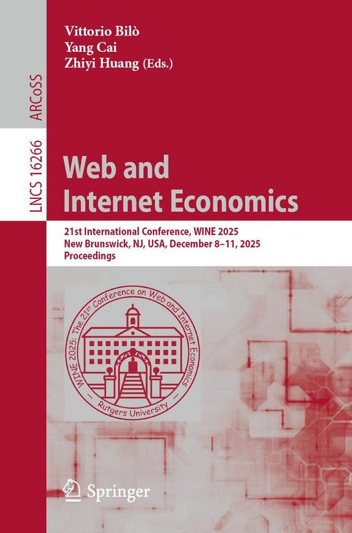 Produktbild: Web and Internet Economics