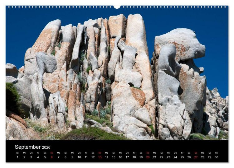 Produktbild: Sardinien Costa Smeralda und der Norden (hochwertiger Premium Wandkalender 2026 DIN A2 quer), Kunstdruck in Hochglanz