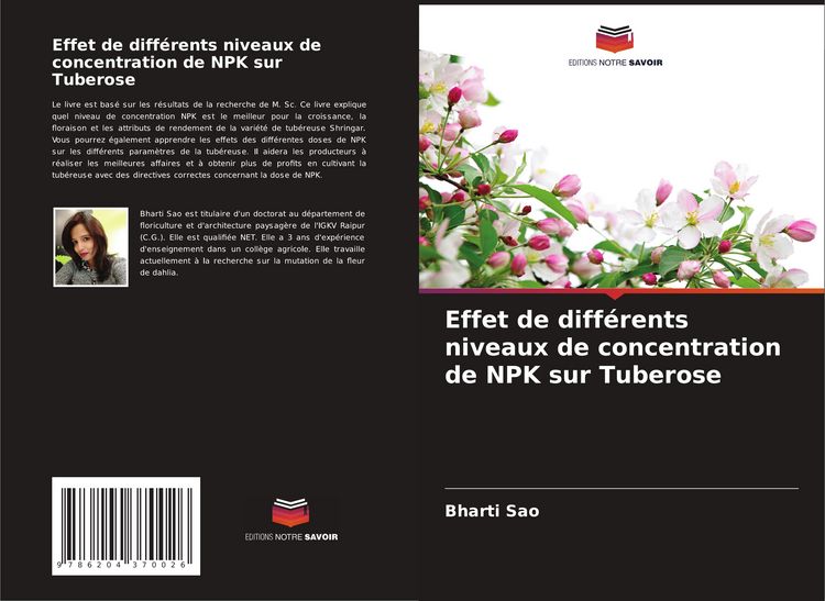 Produktbild: Effet de diff&eacute;rents niveaux de concentration de NPK sur Tuberose