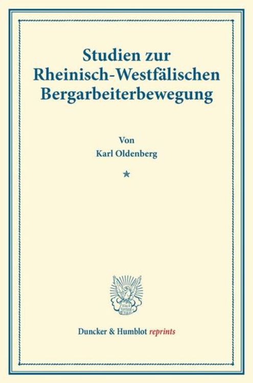 Produktbild: Studien zur Rheinisch-Westf&auml;lischen Bergarbeiterbewegung.