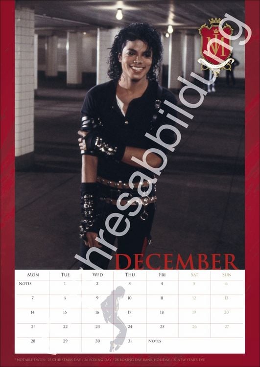 Produktbild: Michael Jackson Posterkalender 2027