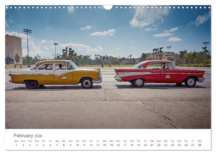 Produktbild: Cuban Cars (Wall Calendar 2026 DIN A3 landscape), CALVENDO 12 Month Wall Calendar
