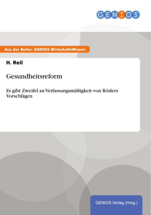 Produktbild: Gesundheitsreform