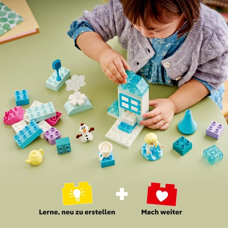 Produktbild: LEGO DUPLO | Disney 10462 Frozen Kreativbox mit Elsa und Olaf, Bauset mit 37 Bausteinen