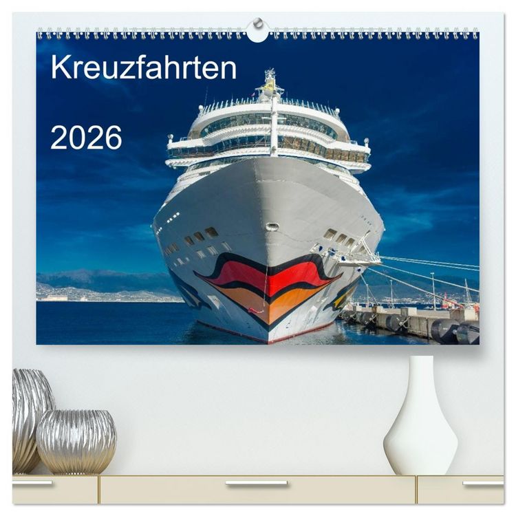 Produktbild: Kreuzfahrten 2026 (hochwertiger Premium Wandkalender 2026 DIN A2 quer), Kunstdruck in Hochglanz