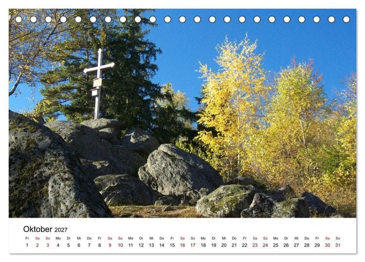 Produktbild: Gipfelkreuze im B&ouml;hmerwald (Tischkalender 2027 DIN A5 quer), CALVENDO Monatskalender