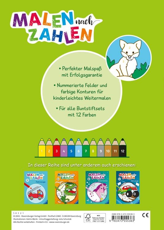 Produktbild: Malen nach Zahlen - Tiere