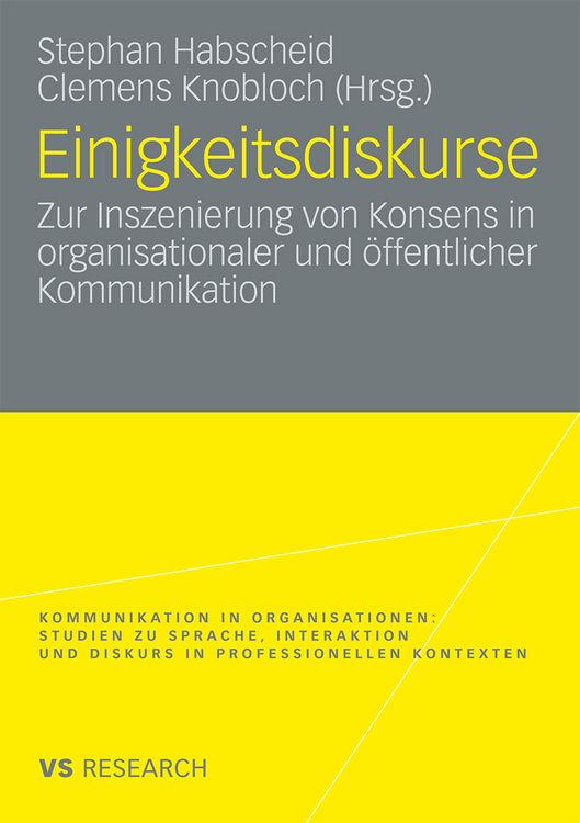 Produktbild: Einigkeitsdiskurse