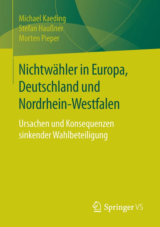 Produktbild: Nichtw&auml;hler in Europa, Deutschland und Nordrhein-Westfalen