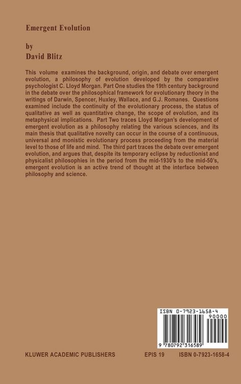 Produktbild: Emergent Evolution