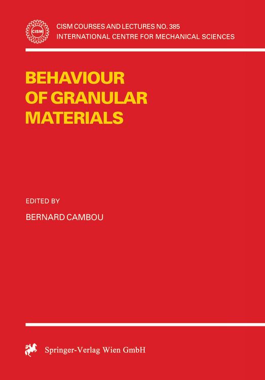 Produktbild: Behaviour of Granular Materials