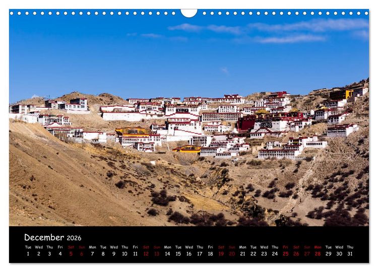 Produktbild: Tibet Land of Legends (Wall Calendar 2026 DIN A3 landscape), CALVENDO 12 Month Wall Calendar