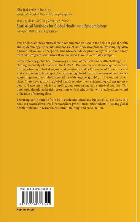 Produktbild: Statistical Methods for Global Health and Epidemiology