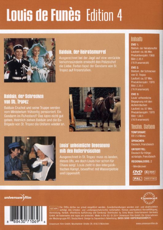 Produktbild: Louis de Funes Edition 4 [3 DVDs]