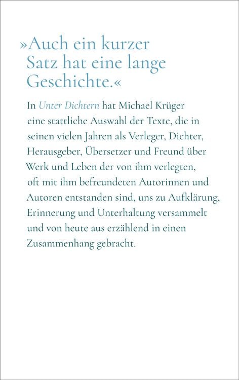 Produktbild: Unter Dichtern