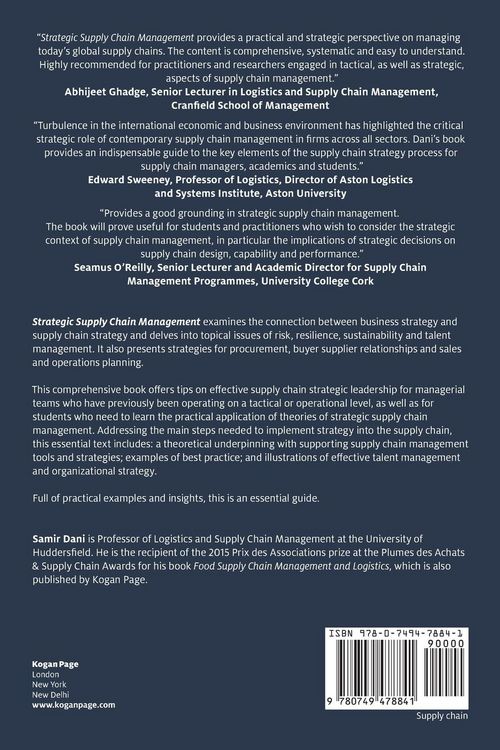 Produktbild: Strategic Supply Chain Management