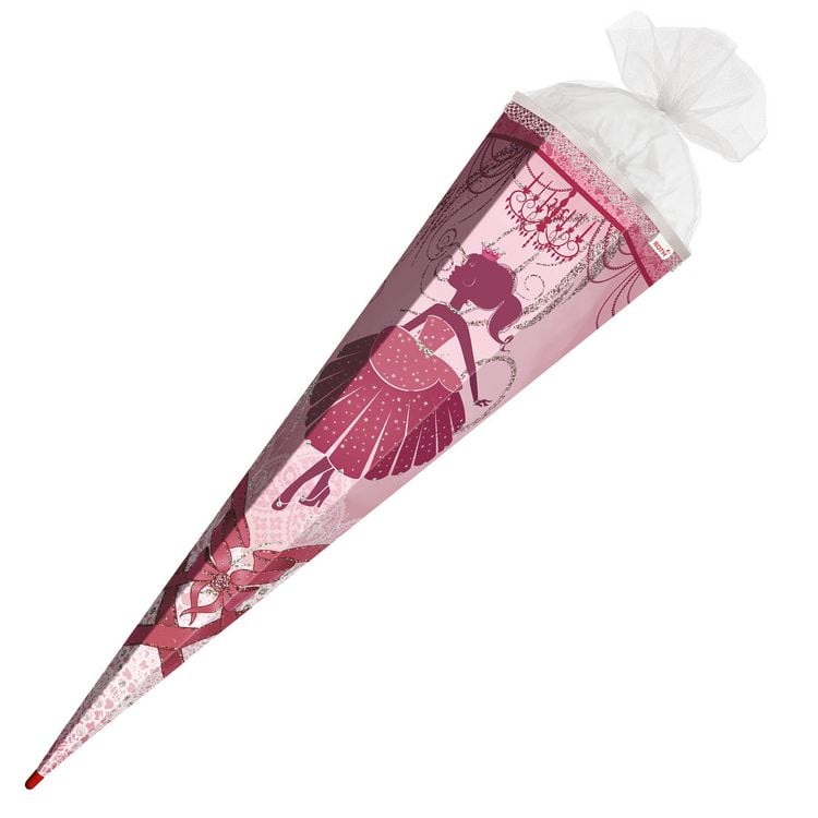 Produktbild: Roth Schult&uuml;te Ballerina Glitter eckig T&uuml;llverschluss R&uuml;schenborte 85cm
