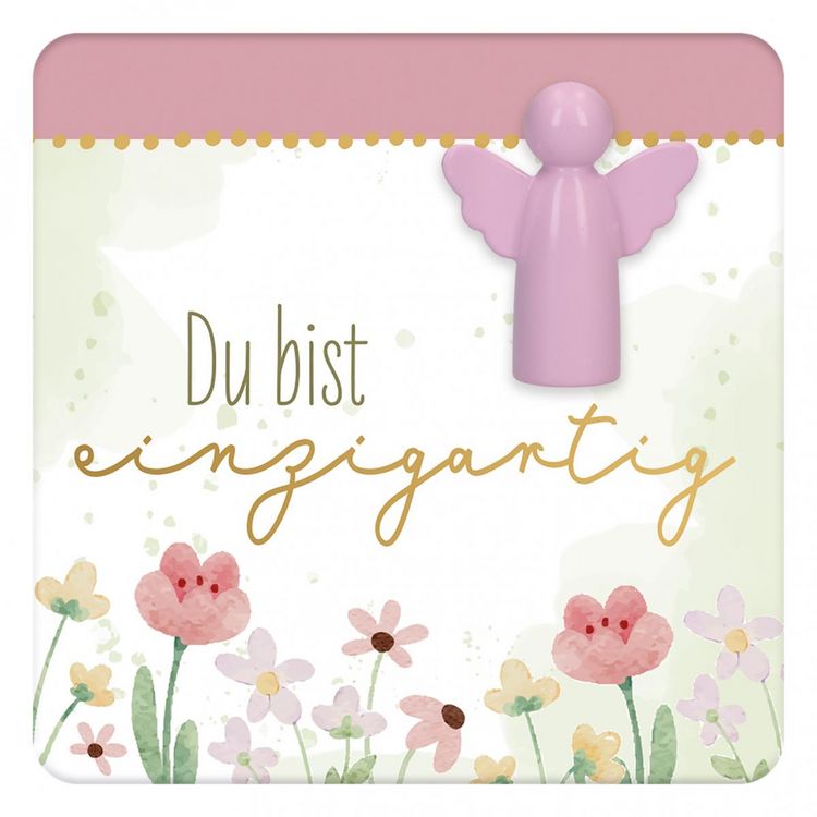 Produktbild: Engelfigur aus Metall - Du bist einzigartig
