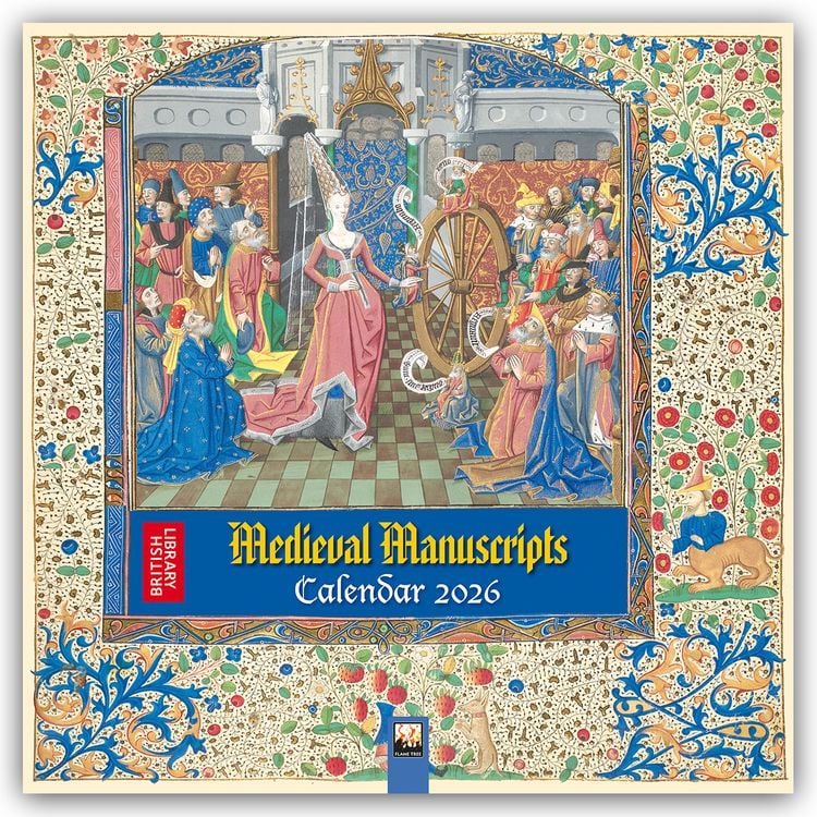 Produktbild: British Library: Medieval Manuscripts Wall Calendar 2026 (Ar