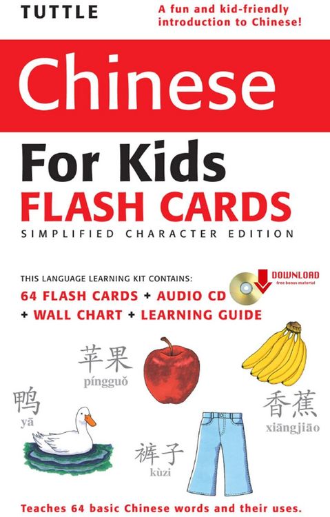 Produktbild: Tuttle Chinese for Kids Flash Cards Kit Vol 1 Simplified Cha