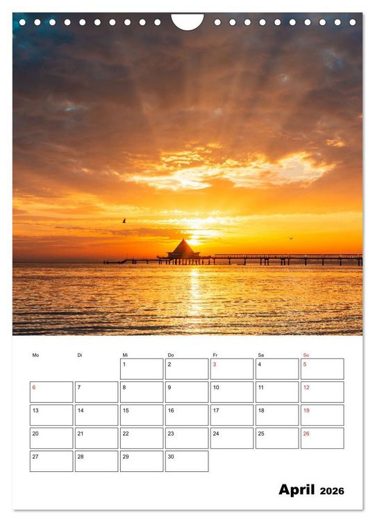 Produktbild: Usedom - Inseltraum im Norden (Wandkalender 2026 DIN A4 hoch), CALVENDO Monatskalender