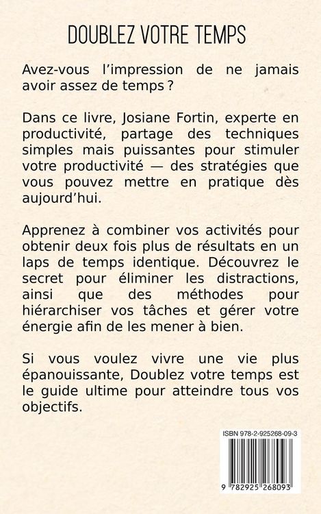 Produktbild: Doublez votre temps