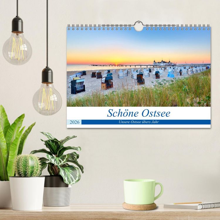 Produktbild: Sch&ouml;ne Ostsee - Impressionen &uuml;bers Jahr (Wandkalender 2026 DIN A4 quer), CALVENDO Monatskalender