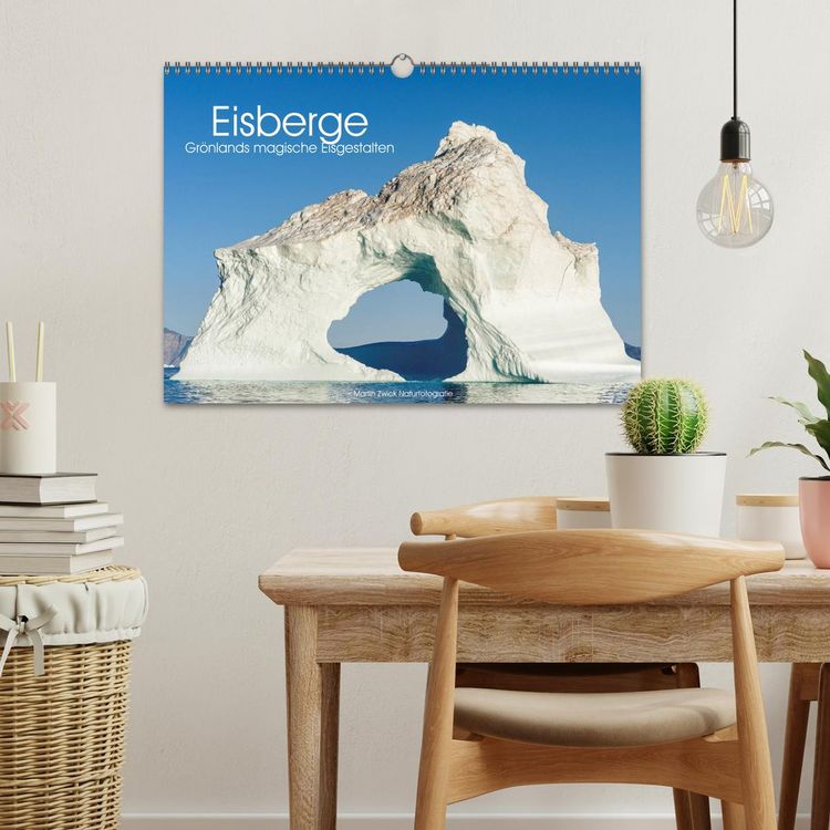 Produktbild: Eisberge - Gr&ouml;nlands magische Eisgestalten (Wandkalender 2026 DIN A3 quer), CALVENDO Monatskalender