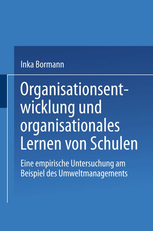 Produktbild: Organisationsentwicklung und organisationales Lernen von Schulen